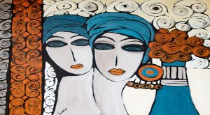 الفنانة التشكيلية الجزائرية باية محي الدين